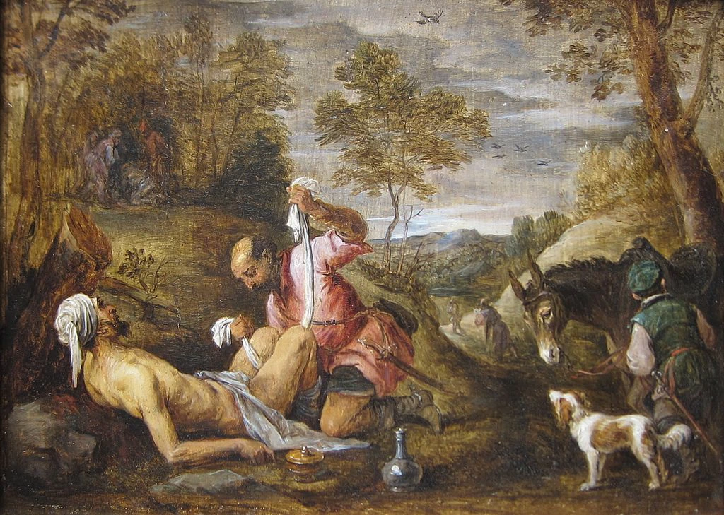 Il buon Samaritano. da Francesco Bassano - Metropolitan Museum of Art